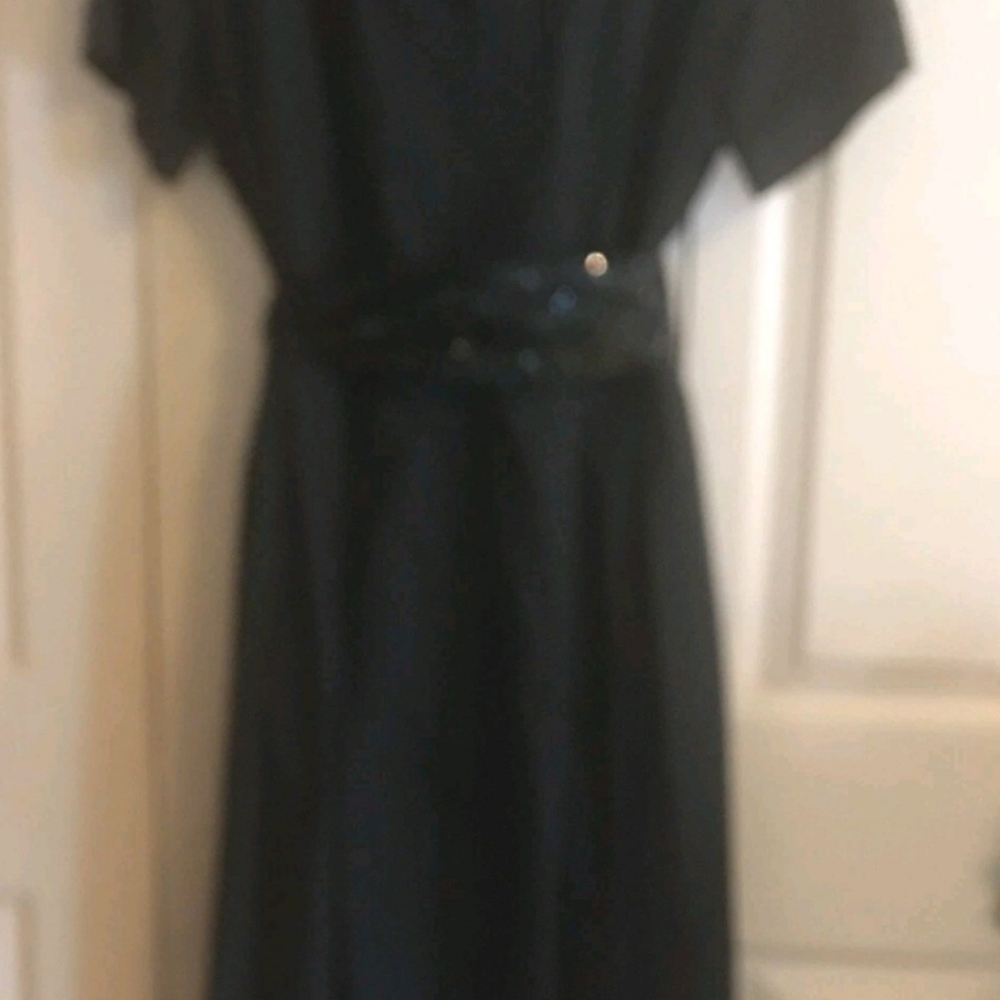 THOMAS MAIER BLACK FIT AND FlARE DRESS S 10 - Picture 2 of 7
